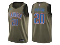 Men Nike Oklahoma City Thunder #20 Gary Payton Swingman Green Salute to Service NBA Jersey