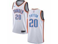 Men Nike Oklahoma City Thunder #20 Gary Payton White Home NBA Jersey - Association Edition