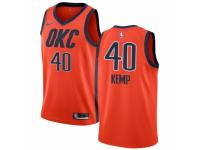 Men Nike Oklahoma City Thunder #40 Shawn Kemp Orange  Jersey - Earned Edition