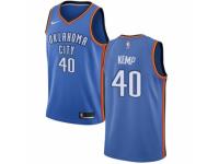 Men Nike Oklahoma City Thunder #40 Shawn Kemp  Royal Blue Road NBA Jersey - Icon Edition