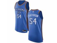Men Nike Oklahoma City Thunder #54 Patrick Patterson Royal Blue Road NBA Jersey - Icon Edition