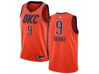 Men Nike Oklahoma City Thunder #9 Jerami Grant Orange  Jersey - Earned Edition
