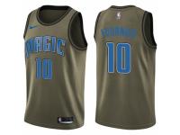 Men Nike Orlando Magic #10 Evan Fournier Swingman Green Salute to Service NBA Jersey