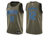 Men Nike Orlando Magic #12 Dwight Howard Swingman Green Salute to Service NBA Jersey