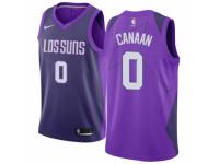 Men Nike Phoenix Suns #0 Isaiah Canaan Purple NBA Jersey - City Edition