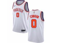Men Nike Phoenix Suns #0 Isaiah Canaan White NBA Jersey - Association Edition