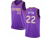 Men Nike Phoenix Suns #22 Deandre Ayton Purple NBA Jersey - 2018/19 City Edition