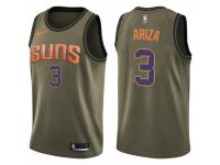 Men Nike Phoenix Suns #3 Trevor Ariza Swingman Green Salute to Service NBA Jersey