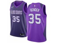 Men Nike Phoenix Suns #35 Dragan Bender  Purple NBA Jersey - City Edition