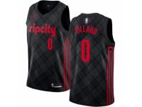 Men Nike Portland Trail Blazers #0 Damian Lillard  Black NBA Jersey - City Edition