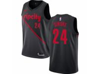 Men Nike Portland Trail Blazers #24 Anfernee Simons Black NBA Jersey - 2018/19 City Edition