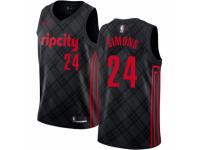 Men Nike Portland Trail Blazers #24 Anfernee Simons Black NBA Jersey - City Edition