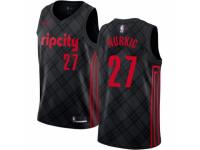 Men Nike Portland Trail Blazers #27 Jusuf Nurkic  Black NBA Jersey - City Edition