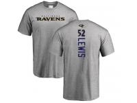 Men Nike Ray Lewis Ash Backer - NFL Baltimore Ravens #52 T-Shirt