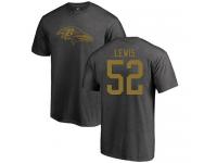 Men Nike Ray Lewis Ash One Color - NFL Baltimore Ravens #52 T-Shirt