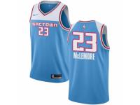 Men Nike Sacramento Kings #23 Ben McLemore  Blue NBA Jersey - 2018/19 City Edition