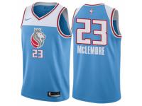 Men Nike Sacramento Kings #23 Ben McLemore  Blue NBA Jersey - City Edition