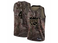 Men Nike Sacramento Kings #4 Chris Webber Swingman Camo Realtree Collection NBA Jersey
