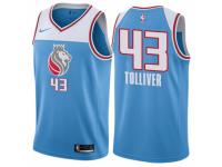 Men Nike Sacramento Kings #43 Anthony Tolliver  Blue NBA Jersey - City Edition