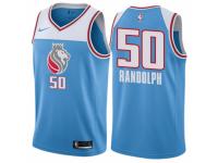 Men Nike Sacramento Kings #50 Zach Randolph  Blue NBA Jersey - City Edition