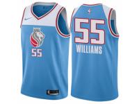 Men Nike Sacramento Kings #55 Jason Williams  Blue NBA Jersey - City Edition