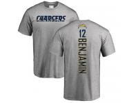 Men Nike Travis Benjamin Ash Backer - NFL Los Angeles Chargers #12 T-Shirt