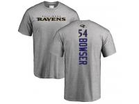 Men Nike Tyus Bowser Ash Backer - NFL Baltimore Ravens #54 T-Shirt