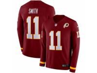Men Nike Washington Redskins #11 Alex Smith Limited Burgundy Therma Long Sleeve NFL Jersey