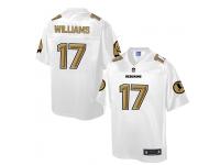 Men Nike Washington Redskins #17 Doug Williams White-Gold Game Jersey