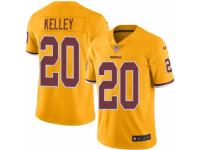 Men Nike Washington Redskins #20 Rob Kelley Limited Gold Rush Vapor Untouchable NFL Jersey