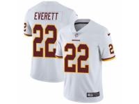 Men Nike Washington Redskins #22 Deshazor Everett White Vapor Untouchable Limited Player NFL Jersey
