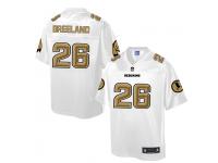 Men Nike Washington Redskins #26 Bashaud Breeland White-Gold Game Jersey