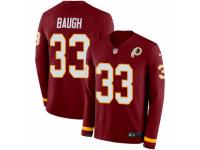 Men Nike Washington Redskins #33 Sammy Baugh Limited Burgundy Therma Long Sleeve NFL Jersey