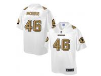 Men Nike Washington Redskins #46 Alfred Morris White-Gold Game Jersey