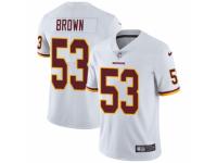 Men Nike Washington Redskins #53 Zach Brown White Vapor Untouchable Limited Player NFL Jersey