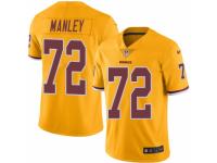 Men Nike Washington Redskins #72 Dexter Manley Limited Gold Rush NFL Jersey