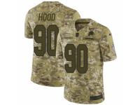 Men Nike Washington Redskins #90 Ziggy Hood Burgundy Limited Camo 2018 Salute to Service NFL Jersey