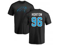 Men Nike Wes Horton Black Name & Number Logo - NFL Carolina Panthers #96 T-Shirt