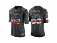 Men Oakland Raiders #89 Amari Cooper Anthracite Salute to Service USA Flag Fashion Jersey