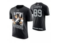 Men Oakland Raiders Amari Cooper #89 Black Cartoon And Comic Artistic Painting T-Shirt