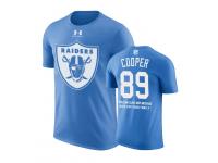 Men Oakland Raiders Amari Cooper #89 Powder Blue Father Day Gift With Message T-Shirt