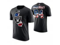 Men Oakland Raiders Eddie Vanderdoes #94 Stars and Stripes 2018 Independence Day American Flag T-Shirt