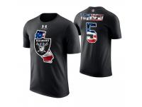 Men Oakland Raiders Johnny Townsend #5 Stars and Stripes 2018 Independence Day American Flag T-Shirt