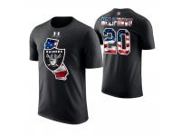 Men Oakland Raiders Obi Melifonwu #20 Stars and Stripes 2018 Independence Day American Flag T-Shirt