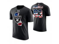 Men Oakland Raiders Ted Hendricks #83 Stars and Stripes 2018 Independence Day American Flag Retired Player T-Shirt