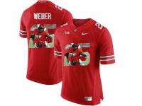 Men Ohio State Buckeyes #25 Mike Weber Red With Portrait Print College Football Jersey