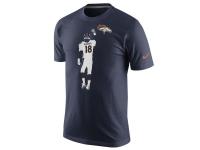 Men Peyton Manning Denver Broncos Nike Walkoff Name and Number T-Shirt - Navy