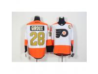 Men Philadelphia Flyers #28 Claude Giroux White 3rd Stitched NHL Jersey