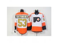 Men Philadelphia Flyers #53 Shayne Gostisbehere White 3rd Stitched NHL Jersey