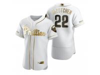 Men Philadelphia Phillies Andrew McCutchen Nike White Golden Edition Jersey